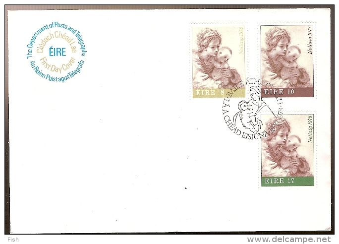 Ireland & FDC Christmas 1978 (1) - FDC