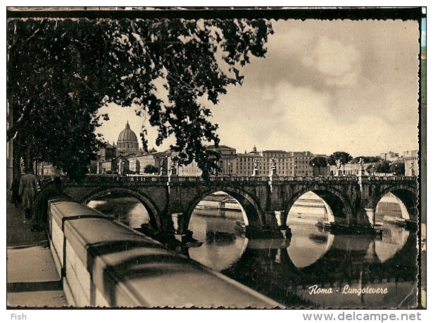 Italy & Bilhete Postal, Lungotevere, Bellagio XI Esposizione Internacional Canina, Roma, Tulle, France, 1952 (15) - Bridges