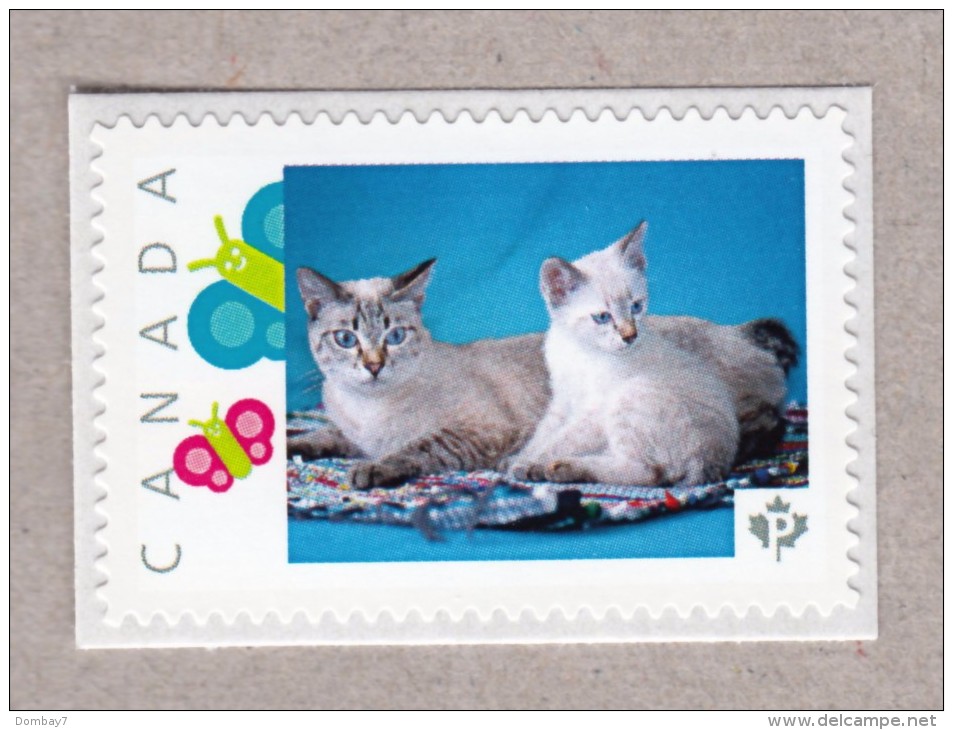 MEKONG BOBTAIL CAT With KITTEN Picture Postage MNH Canada 2016 [p16/03dc6/4] - Domestic Cats