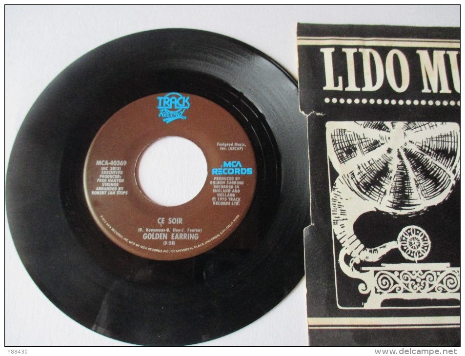 GOLDEN  EARRING  --  LUCKY NUMBERS  &  CE SOIR  - Importation Lido Musique à Paris.-2 Photos - Disco, Pop