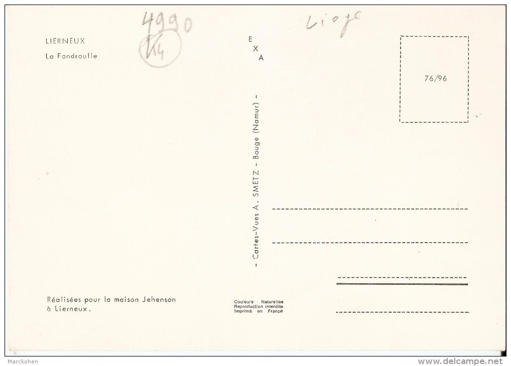 LIERNEUX (4990) : La Fondroulle - CPSM Rare, Réalisée Pour La Maison Jehenson à Lierneux. - Lierneux