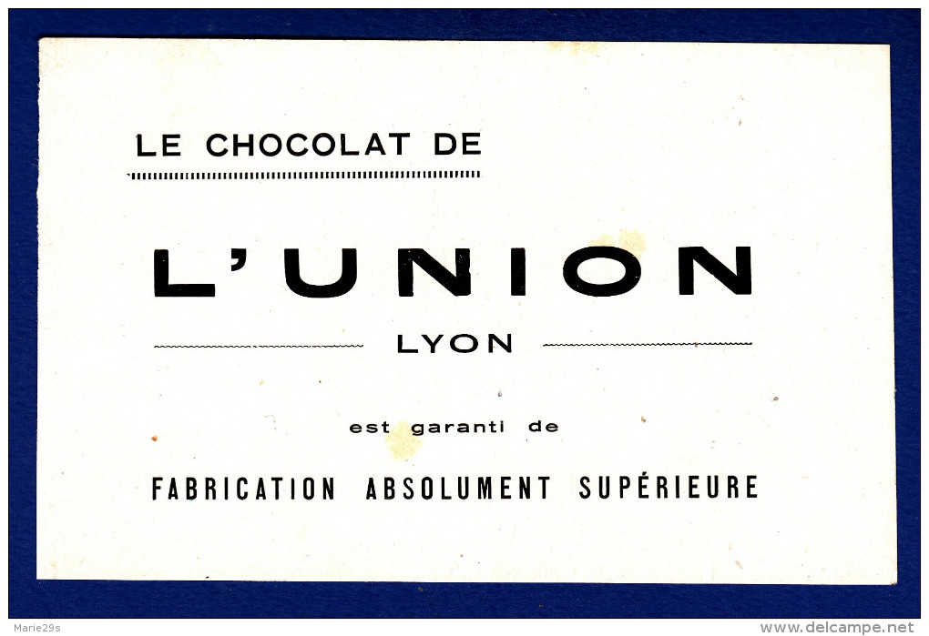69 LYON Le Chocolat De L'Union - Les Taches Jaunes Sont Accentuées Par Le Scanner - Chocolade