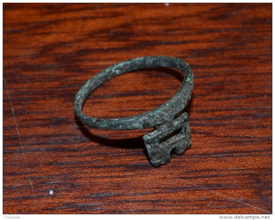 Ring. Excavations Of The Ancient Before Rome BRONZE.Etruscans - Archéologie