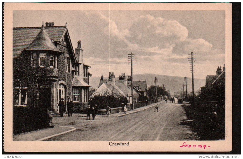 DC1064 - SCOTLAND - CRAWFORD - STREET SCENE - Altri & Non Classificati