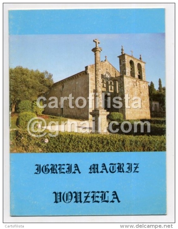 Portugal, Vouzela, Viseu, Livro De Apresentação Igreja Matriz 1985  (4 Scans) - Dépliants Touristiques