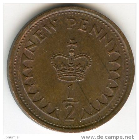 Grande Bretagne Great Britain 1/2 New Penny 1979 KM 914 - 1/2 Penny & 1/2 New Penny