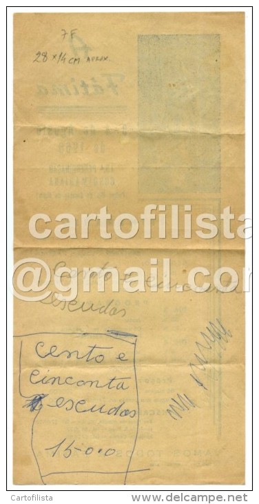 Portugal, Fátima, Horário De Excursão 1968   (2 Scans) - Europe