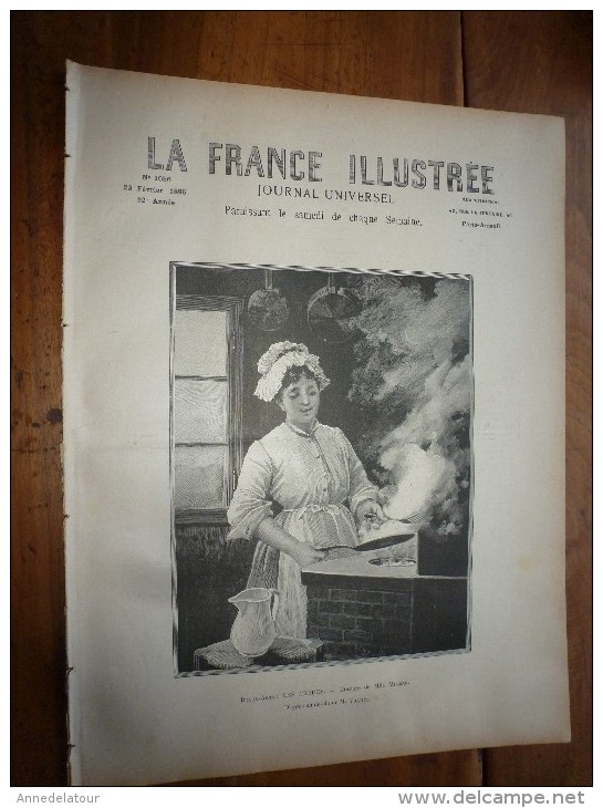 1895  LA FRANCE ILLUSTREE :Armée Anté-révolution;Expo Aquarellistes;CRÊPES;Embauche Des Balayeurs;Les Crosnes;Humour-des - 1850 - 1899