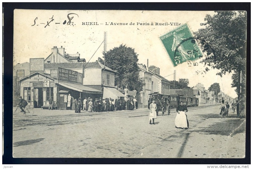 Cpa Du 92  Rueil -- L' Avenue De Paris à Rueil Ville LIOB10 - Rueil Malmaison