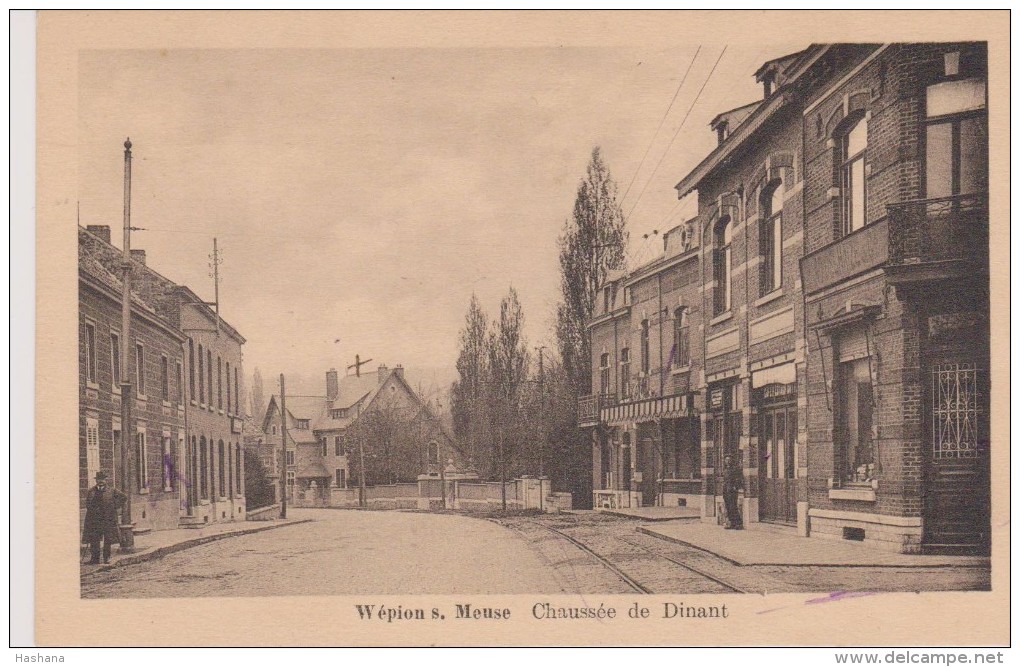 Cpa Wépion S. Meuse . Chaussée De Dinant. Edit. J.Crémers - Namur