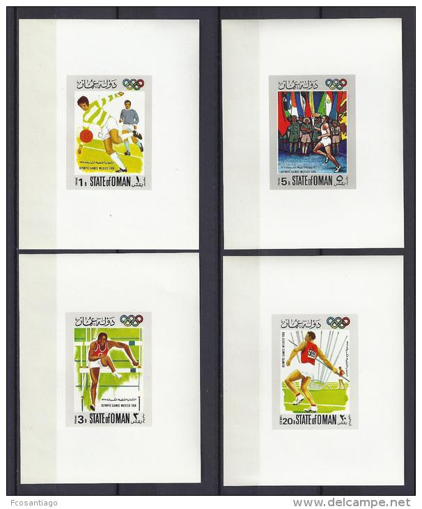 JUEGOS OLÍMPICOS - ESTADO DE OMÁN 1968 - 7 Hojas Bloque - MNH ** (no Catalogadas) - Summer 1968: Mexico City