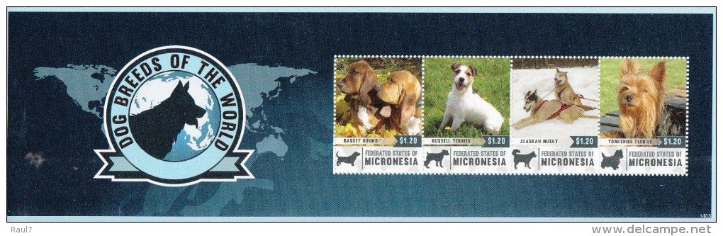 Micronesia 2014 - Chiens - Feuillet Neuf // Mnh - Micronésie