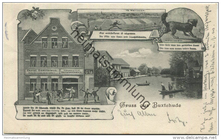 Gruss Aus Buxtehude - Verlag M. Glückstadt & Münden Hamburg Gel. 1905 - Buxtehude