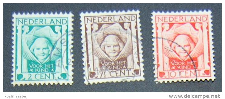 Nederland 1924: NVPH 141 - 143/ Y&T 159 - 161 Gebruikt - Oblitérés