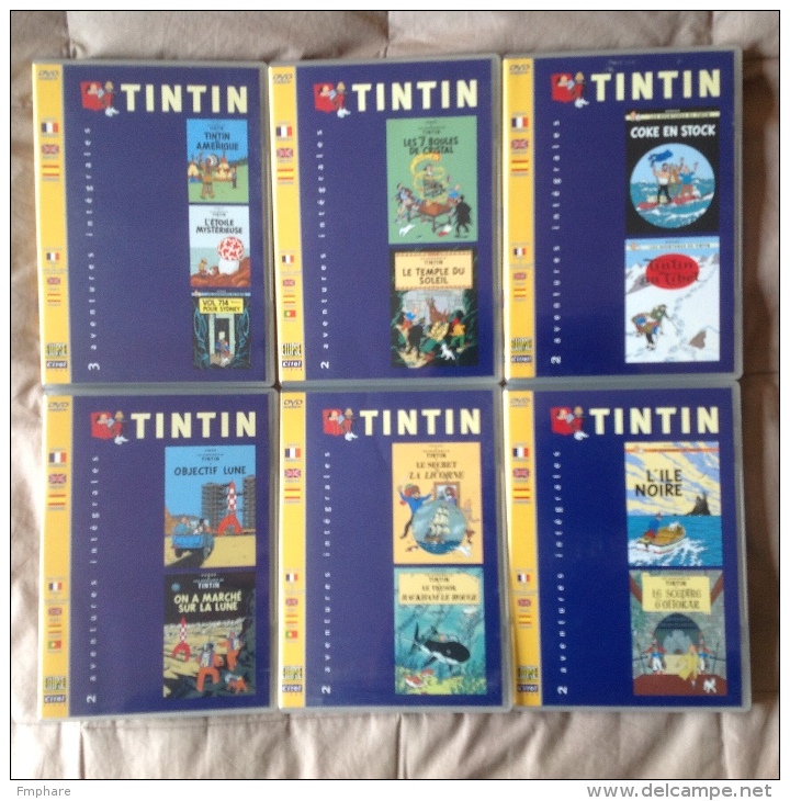 COLLECTION DE 6 DVD TINTIN - Dessin Animé