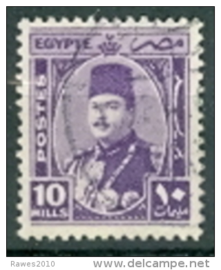 Ägypten 10 Mi. Gest. König Faruk - Oblitérés