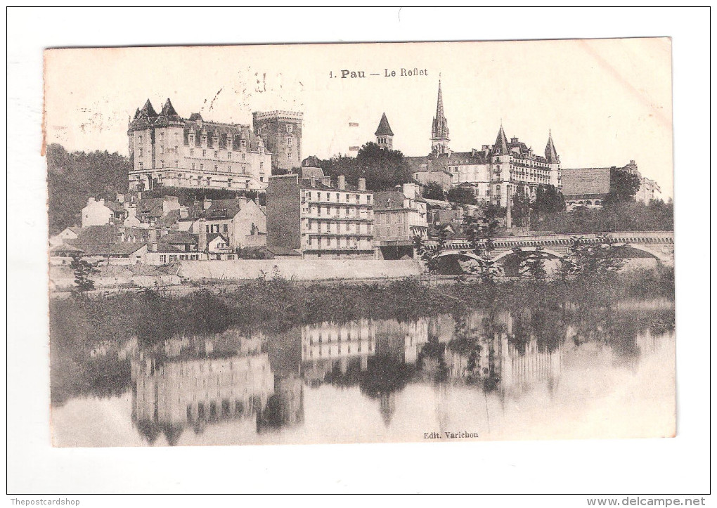 CPA -64 - Pyrenées Atlantiques - Pau - Le Reflet Ecrite - Voir Scan Recto-Verso - Pau