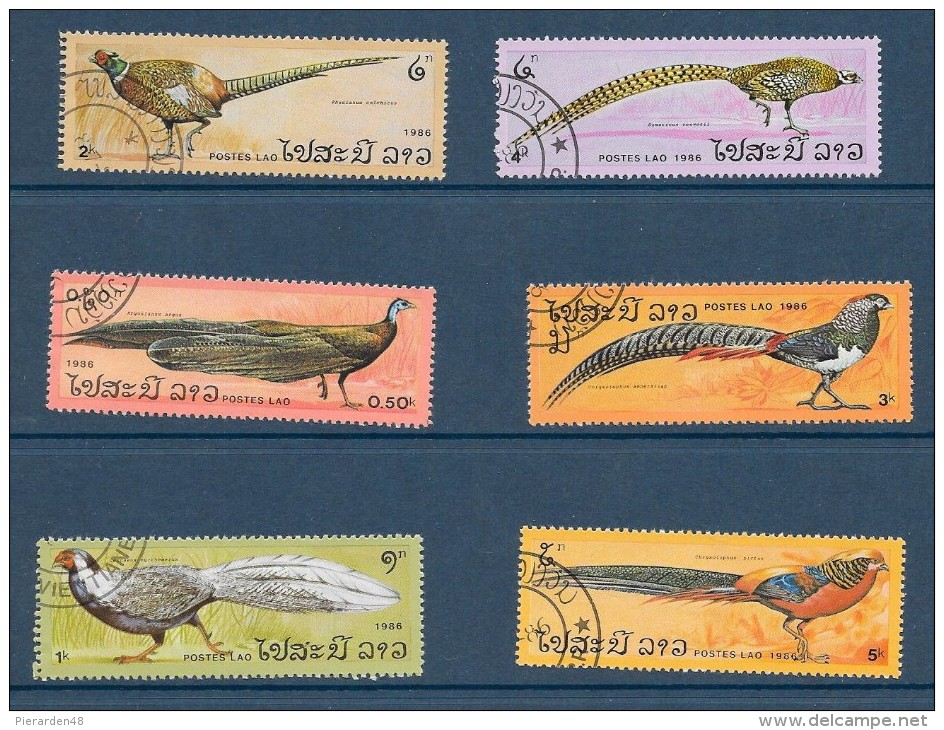 LAOS-Série Composé De 6 Timbres Neuf Oblitéré (1986) - Laos