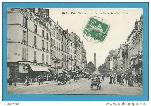 CPA 858 Rue Saint Antoine PARIS IVème - Editeur C.M. - Arrondissement: 04