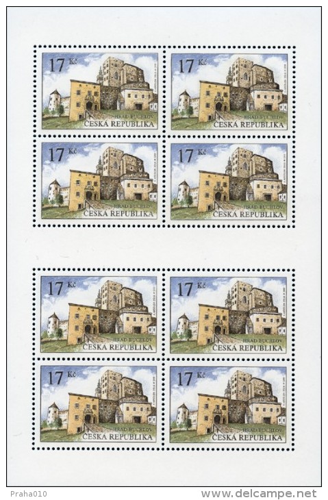 Czech Rep. / Stamps (2016) 0881 PL: Castle Buchlov; Painter: Adolf Absolon - Blokken & Velletjes