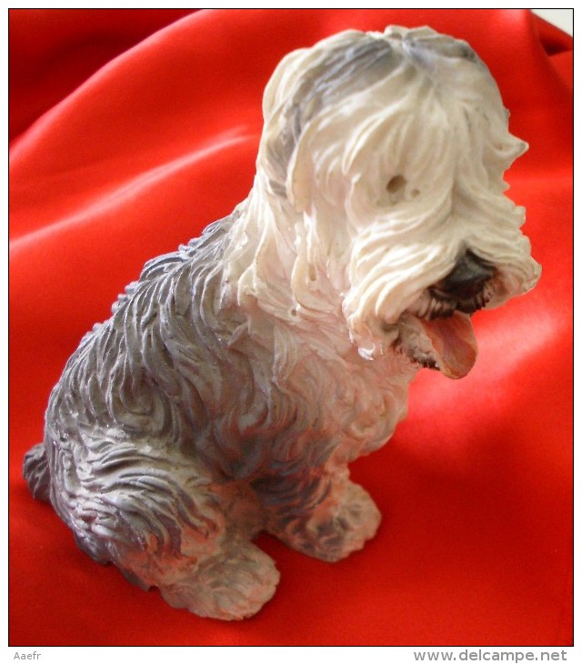 BOBTAIL -  Figurine En Résine - Statuette De Chien - Chiens