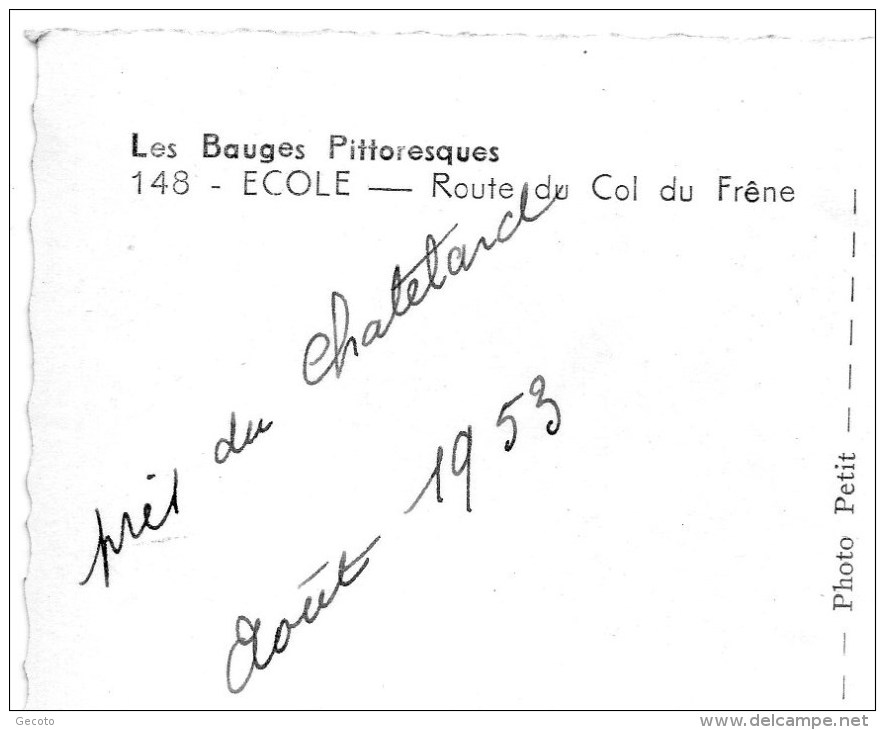 Les Bauges Pittoresques En 1953 - Le Chatelard