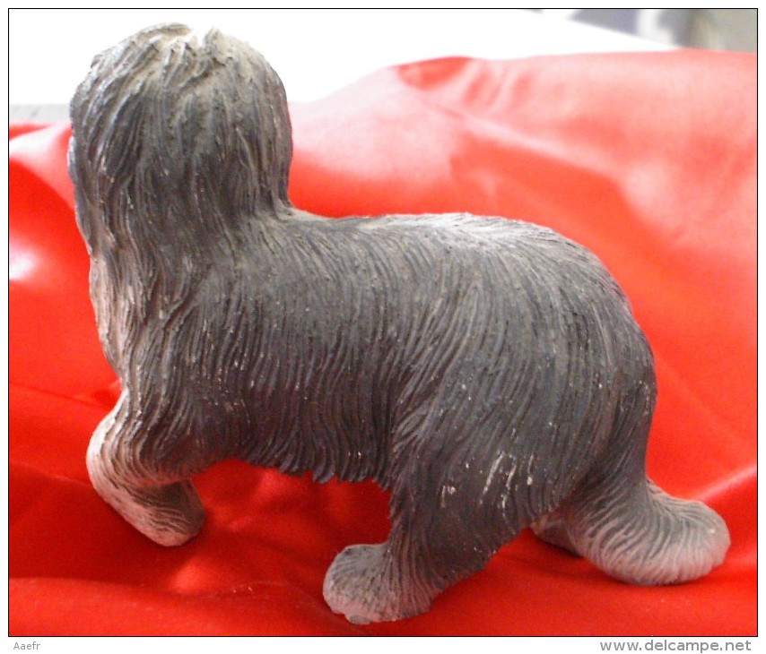COLLIE BARBU -  Figurine En Résine - Statuette De Chien - Dogs