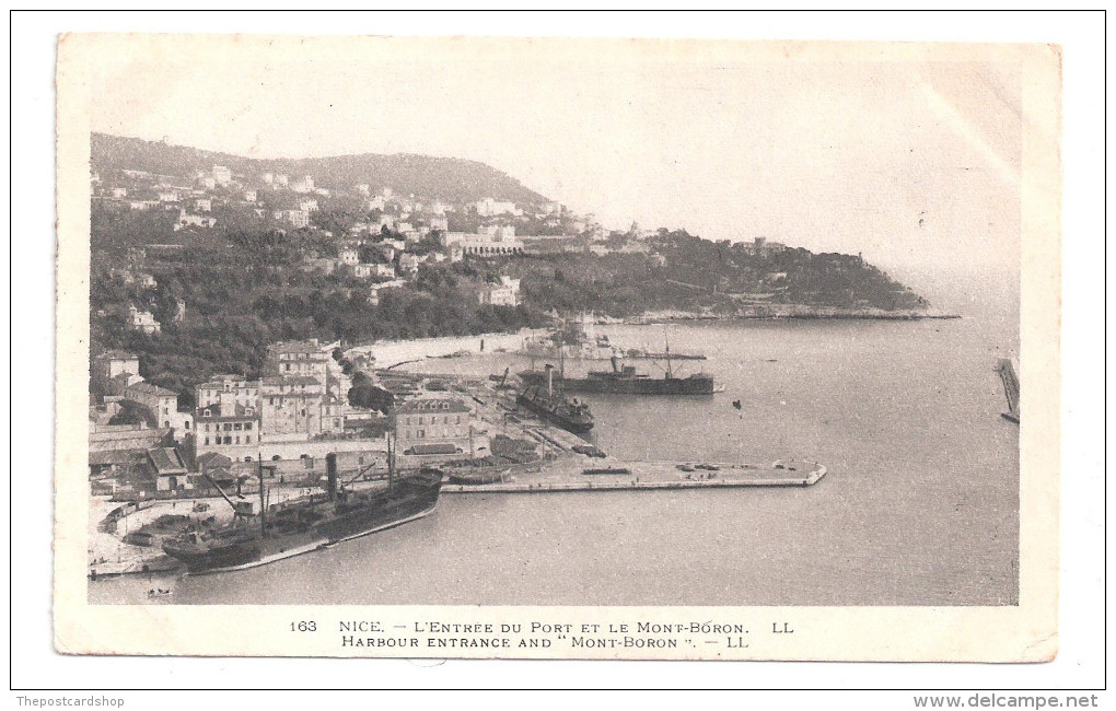 CPA 06 NICE POSTMARK Ecrite - Voir Scan Recto-Verso NICE L'ENTREE DU PORT LL LOUIS LEVY - Sonstige & Ohne Zuordnung