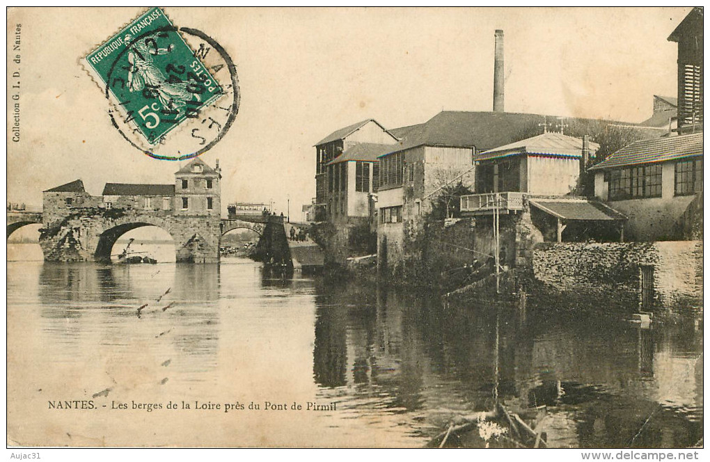 Dép 44 - Nantes - Les Berges De La Loire Près Du Pont De Pirmil - état - Nantes