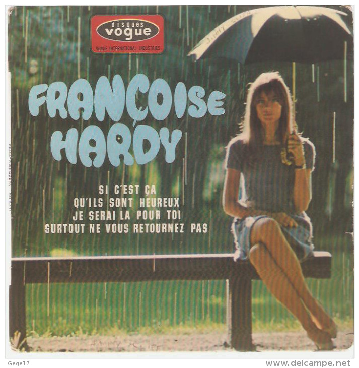 2 Disques De FRANÇOISE HARDY (disques Vogue) - Other & Unclassified