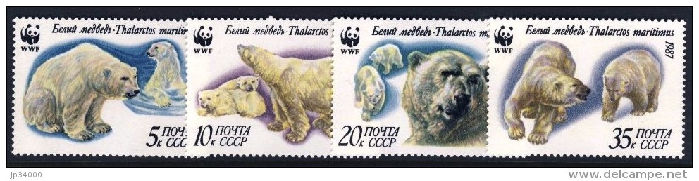 URSS, WWF, Ours . Yvert N° 5391/14 ** Neuf Sans Charniere. MNH. - Nuovi