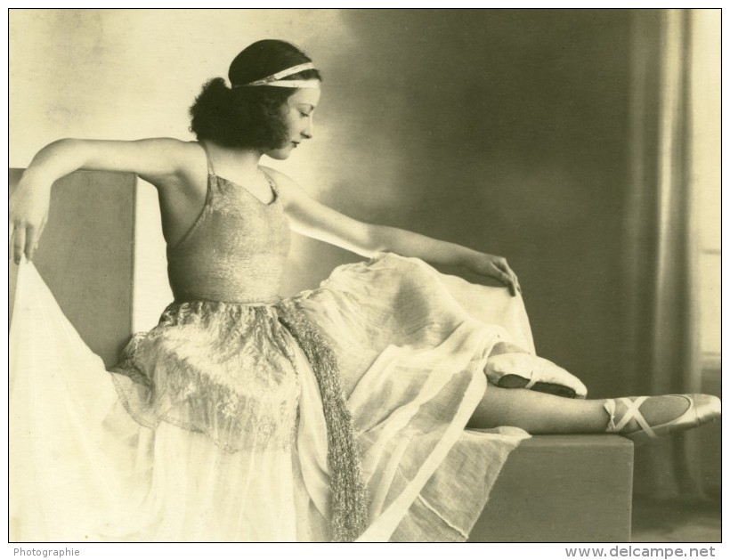 Danse Danseuse De Ballet Ballerine Arcachon France Ancienne Photo Lumiphoto 1930 - Anonymous Persons