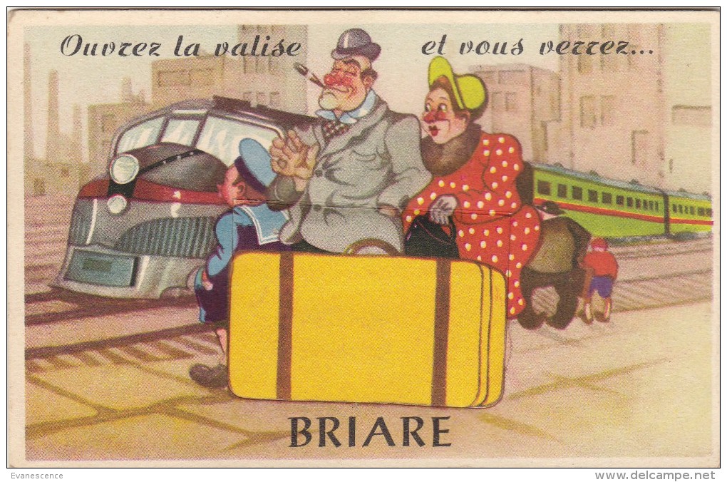 45 BRIARE /  CARTE SYSTEME ET PETITES VUES  / TRAIN    /////  REF. MARS 16  / N° 507 - Briare