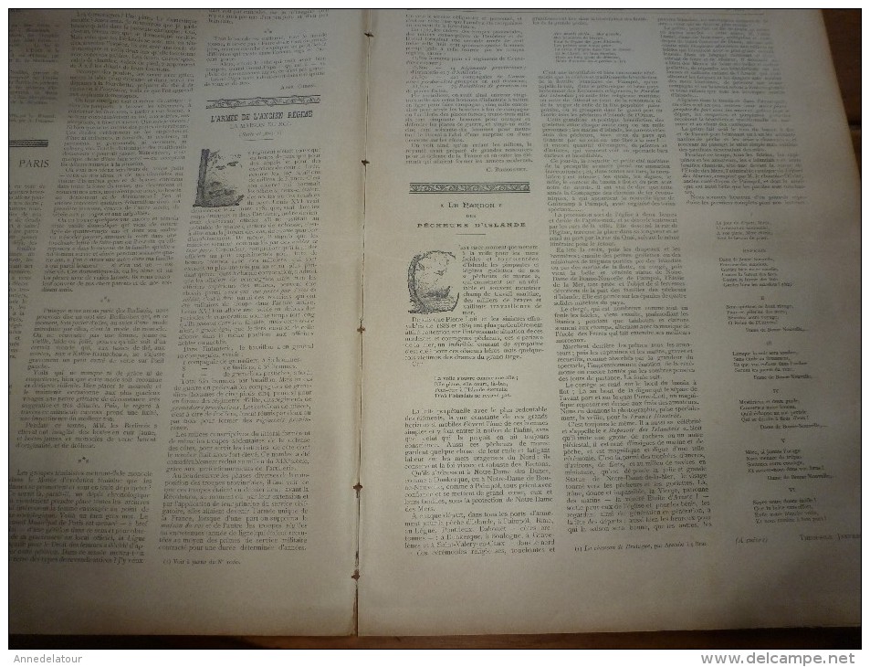 1895  LA FRANCE ILLUSTREE :Le PARDON Des Pêcheurs D'ISLANDE;Insurrection à CUBA; Le Mascaret; La Havane; Gravures - 1850 - 1899