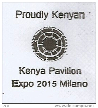 KENYA. EXPO MILAN 2015 "Feeding The Planet", Récolte Du Café Arabica Kenyan, Lettre Du Pavillon Kenyan Postée à MILAN - 2015 – Milano (Italia)