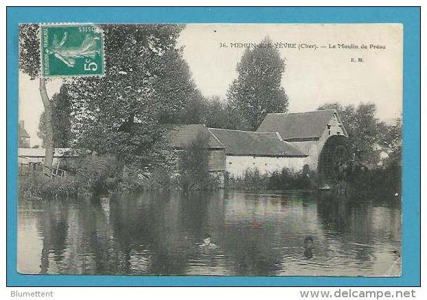 CPA Moulin à Eau Roue à Aube - Le Moulin De Préau MEHUN SUR YEVRE 18 - Mehun-sur-Yèvre