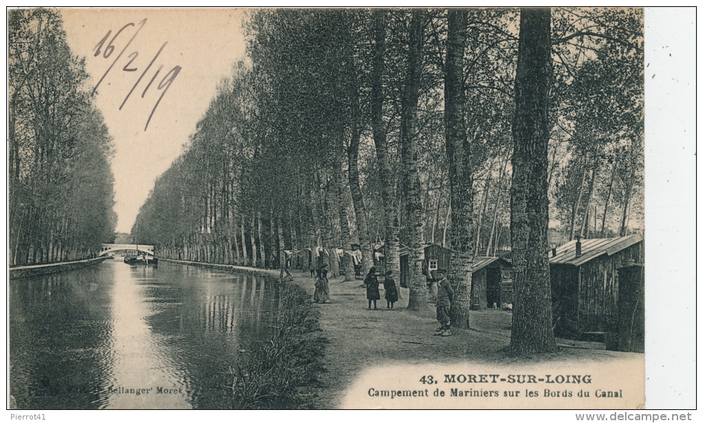 MORET SUR LOING - Campement De Mariniers Sur Les Bords Du Canal - Moret Sur Loing