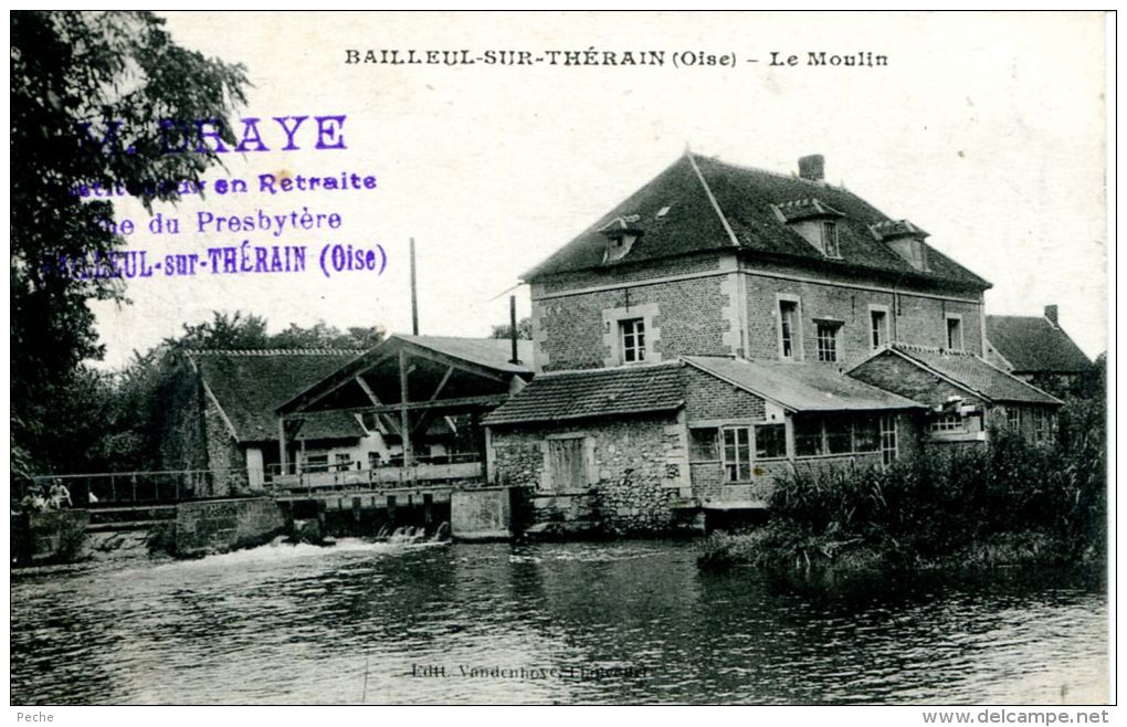 N°48784 -cpa Bailleul Sur Thérain -le Moulin- - Water Mills