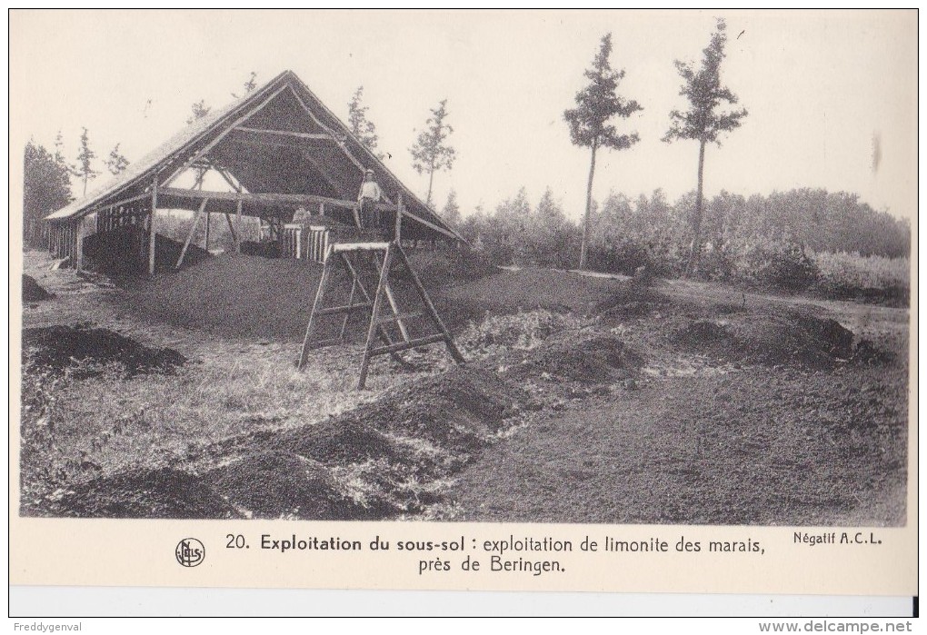 BERINGEN EXPLOITATION DE LIMONITE DES MARAIS - Beringen