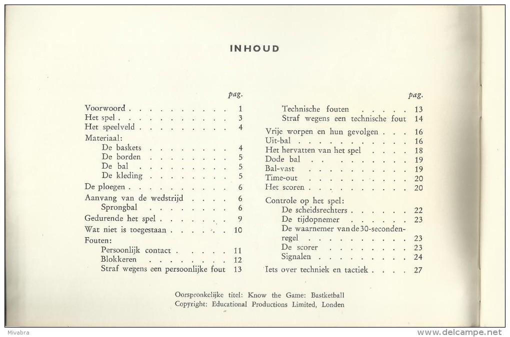 KEN UW SPORT - BASKETBALL ( DUWAER & ZONEN ) ( RUCANOR ) - Sachbücher