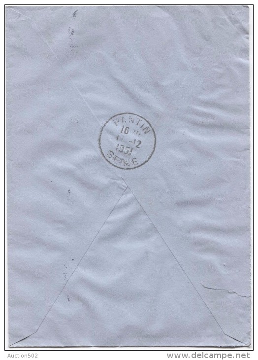 Suomi Finland Registered Air Mail Cover Helsinki - Helsingsfors 1951 To France Pantin Arrival Cancellation PR2972 - Lettres & Documents