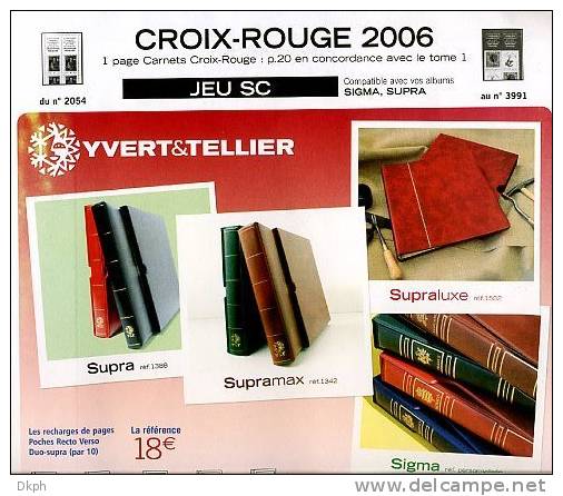 JEU FRANCE CROIX ROUGE SUPRA 2005/06 YVERT - Pré-Imprimés