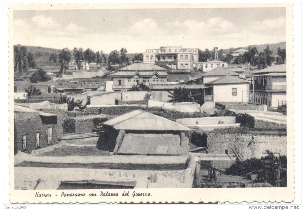 HARRAR PANORAMA CON PALAZZO DEL GOVERNO  NON VIAGGIATA F.G - Etiopia