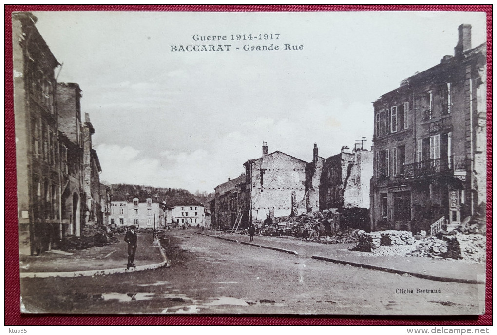 CPA-BACCARAT-MEURTHE ET MOSELLE-54-GRANDE RUE-GUERRE 1914-1918 - Baccarat