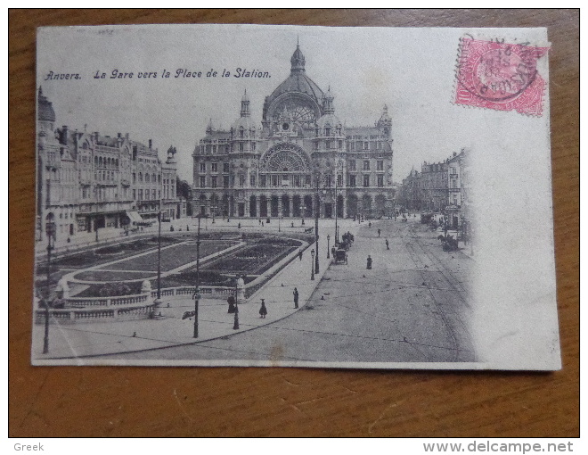 Antwerpen-Anvers, La Gare Vers La Place De La Station --> Beschreven - Antwerpen