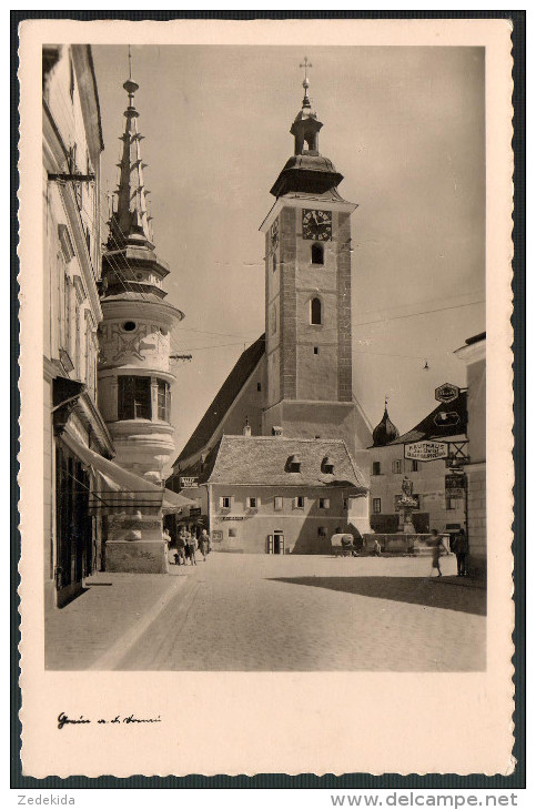 2039 - Ohne Porto - Alte Foto Ansichtskarte - Grein An Der Donau Kirche N. Gel - Grein