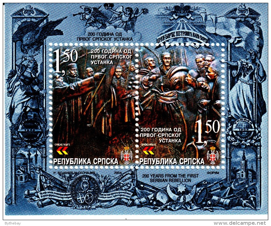 Bosnia And Herzegovina Serb Admin MNH Scott #217 Souvenir Sheet 1.50m Bicentenary 1st Serbian Rebellion - Bosnië En Herzegovina