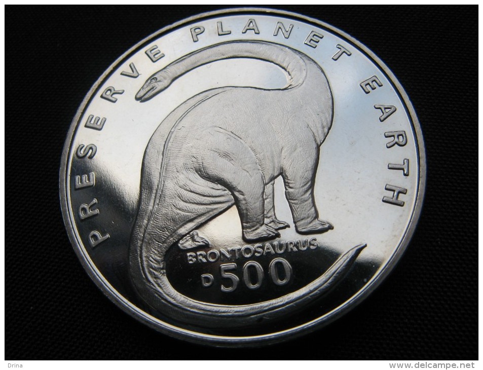 Bosnia And Hercegovina 500 Dinara-1993(Pobjoy Mint-Preserve Planet Earth-Brontosaurus)PP - Bosnië En Herzegovina