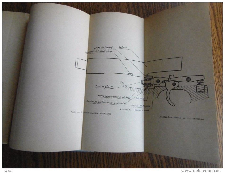 notice sur le pistolet mitrailleur modele 1938 PM38 daté 1947 PM 38