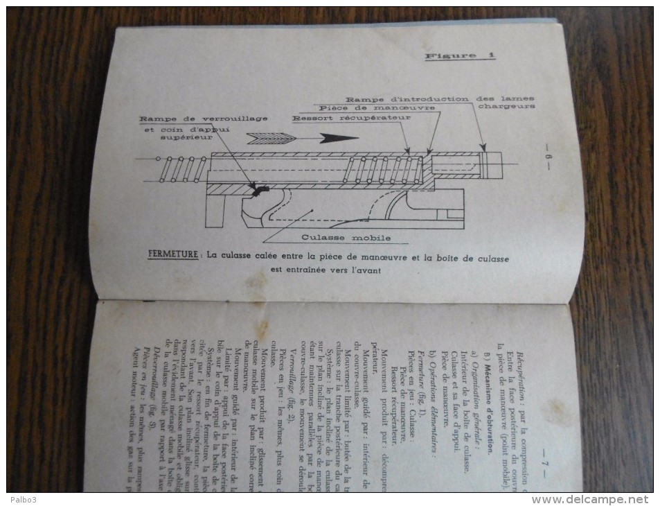 Manuel Du Fusil Semi Automatique 49  49/56 Daté 1959 - Armes Neutralisées